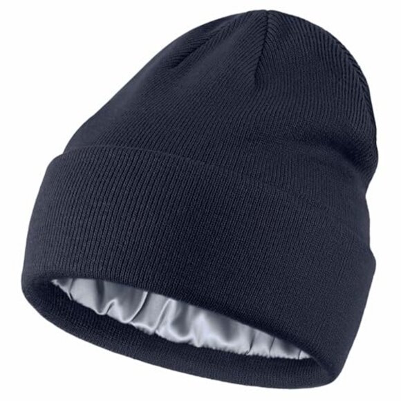 Satin Lined Wool Beanie Hat for Women - Picture 1 of 1